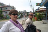 Pokhara - Pause devant Blue Sky