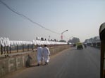 Delhi - Séchage des fils de coton