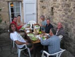 Souper à l'extérieur au Sonnac